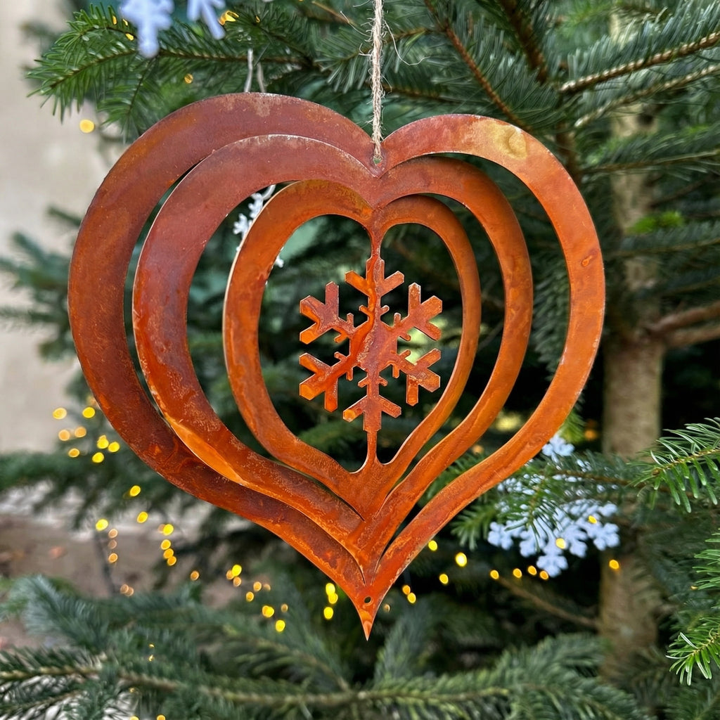 Herz-Anhänger „Schneeflocke”