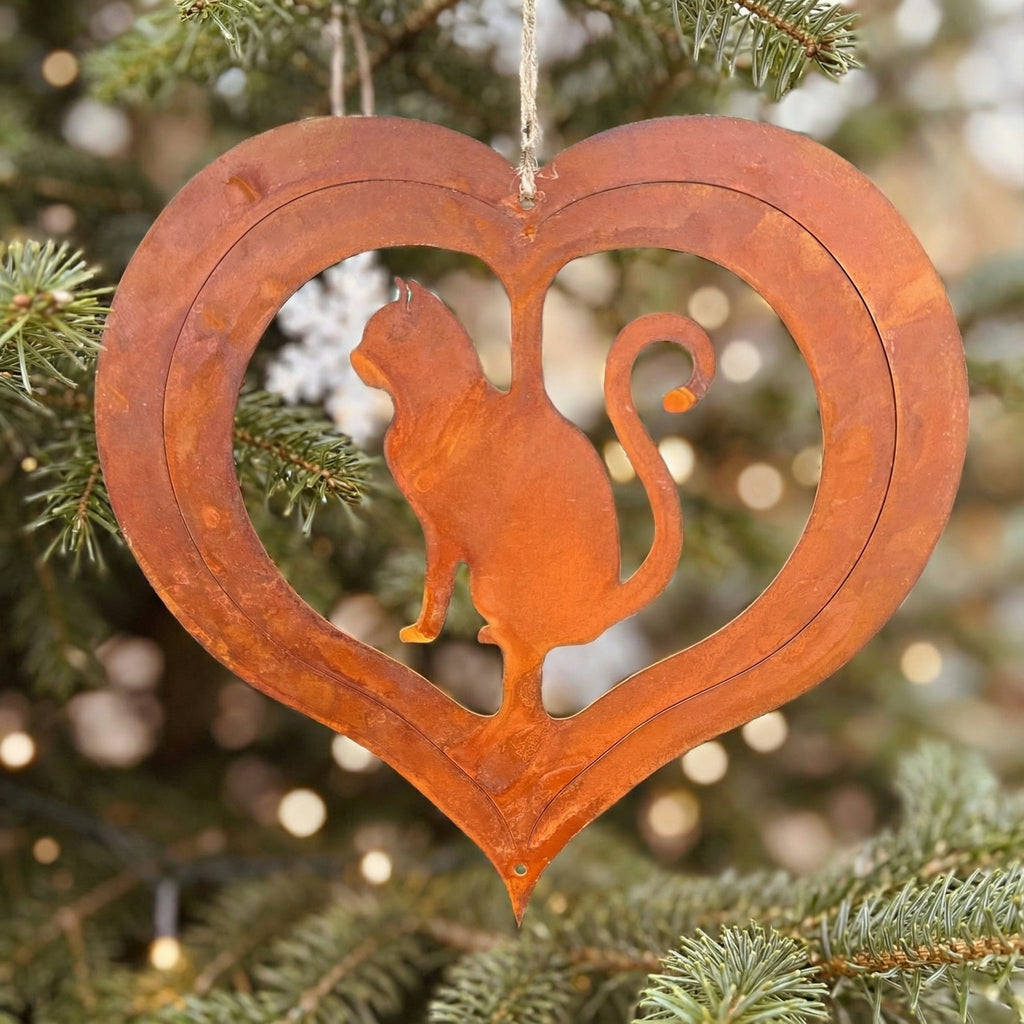 Herz-Anhänger „Katze”