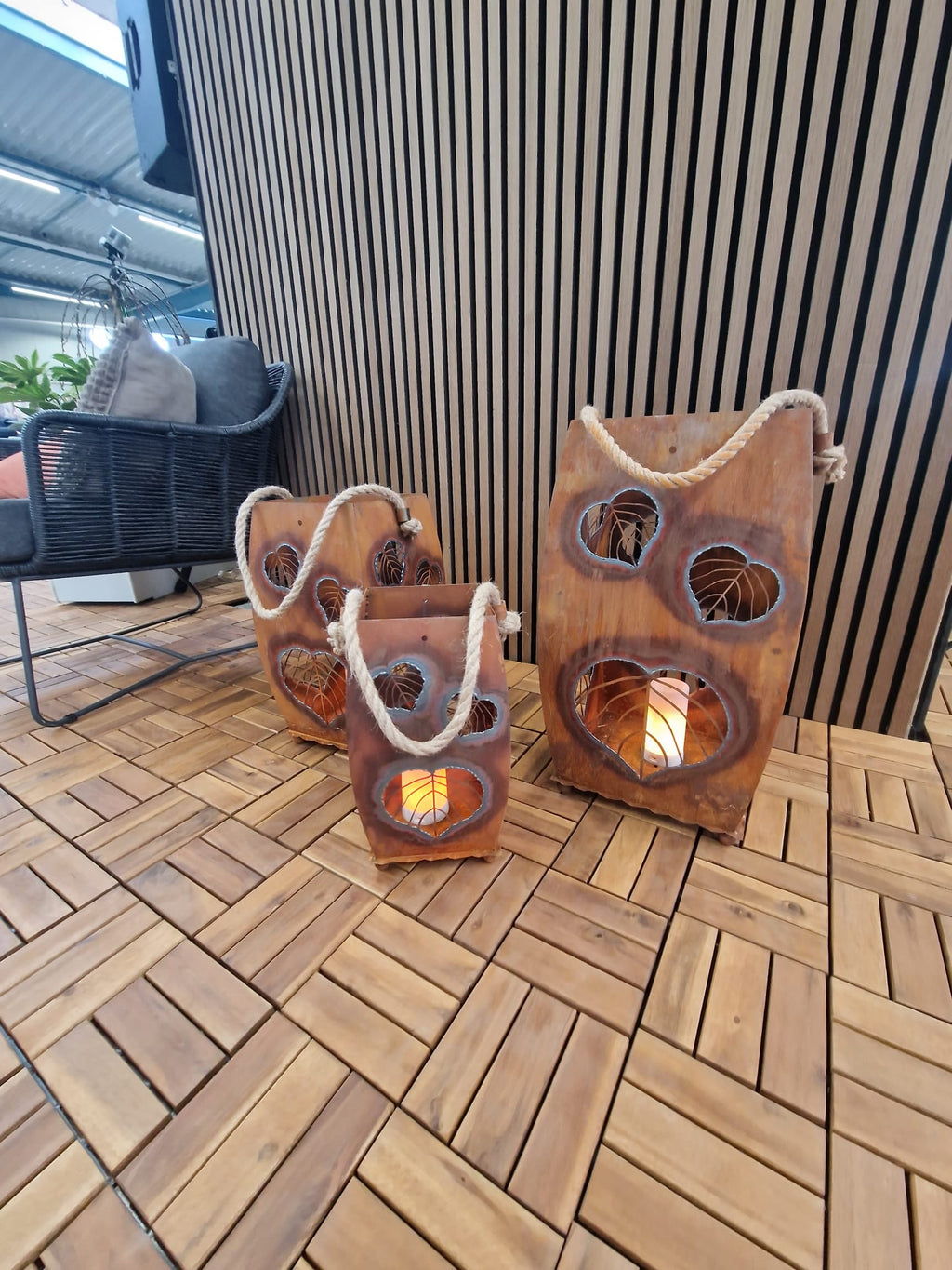 Laterne Herz „Blatt”