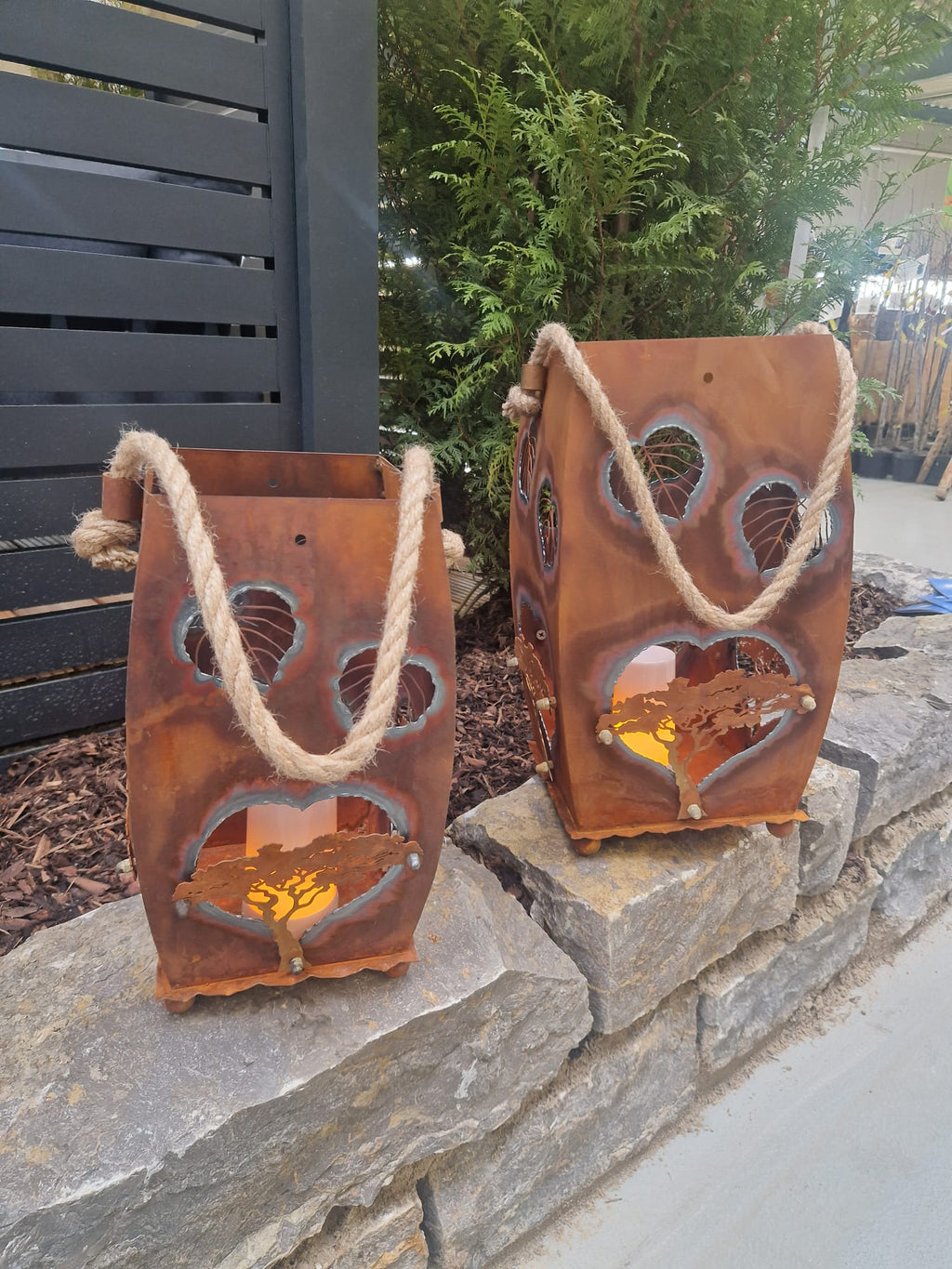 Laterne Herz „Bonsai”